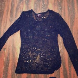 Lace Skull Top